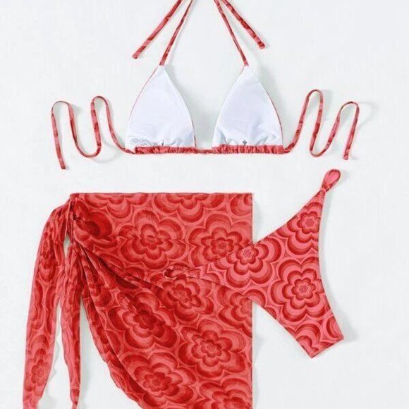 Women's 3 Piece Swimsuit Set - Picture 3 of 6